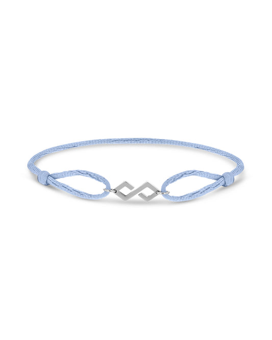 Bond Bracelet Silver - Light Blue