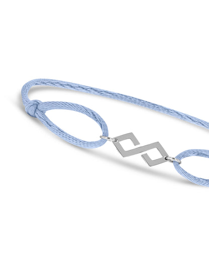 Bond Bracelet Silver - Light Blue