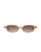 Carolyn - Clear Brown Sunglasses