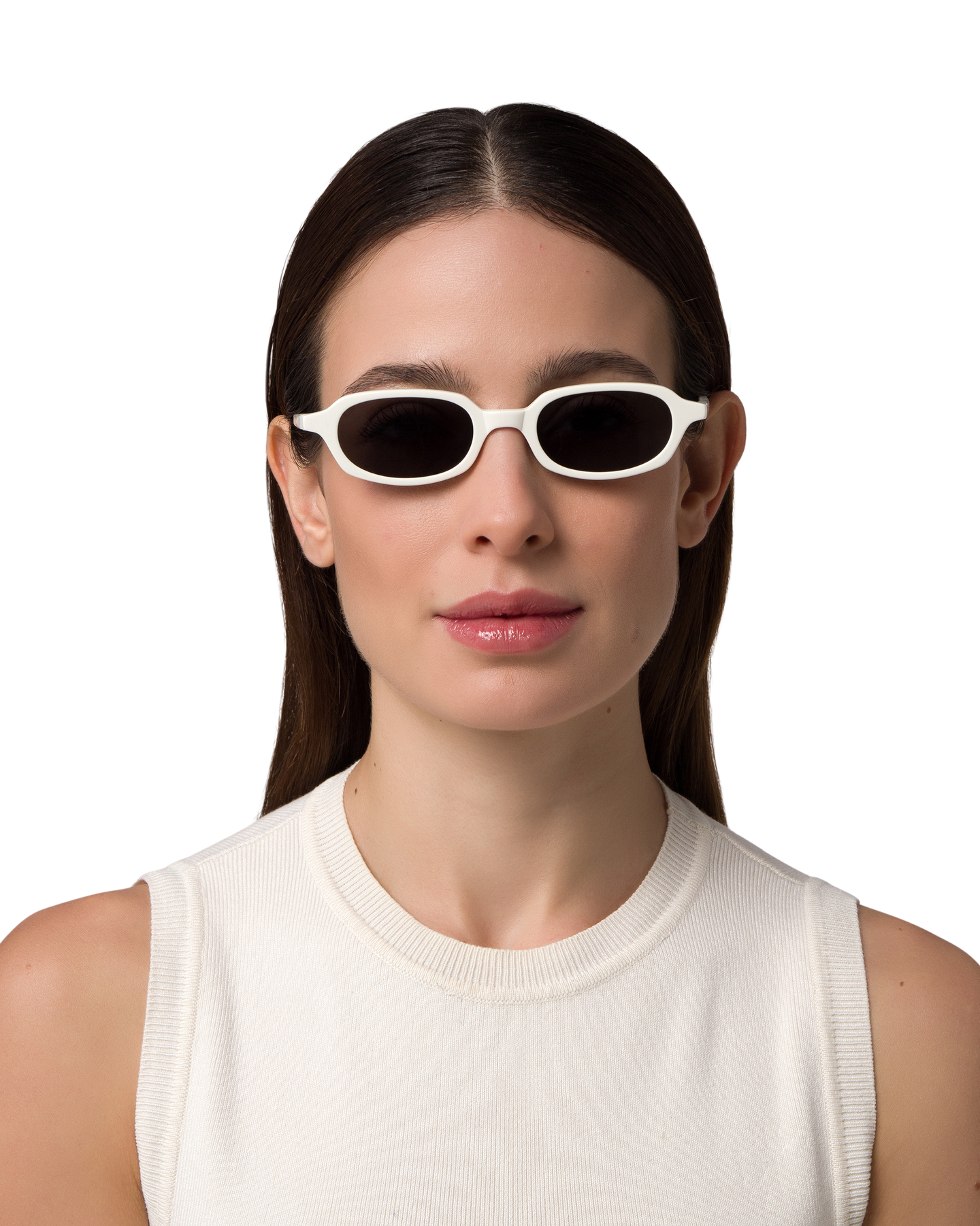 Carolyn - White Sunglasses