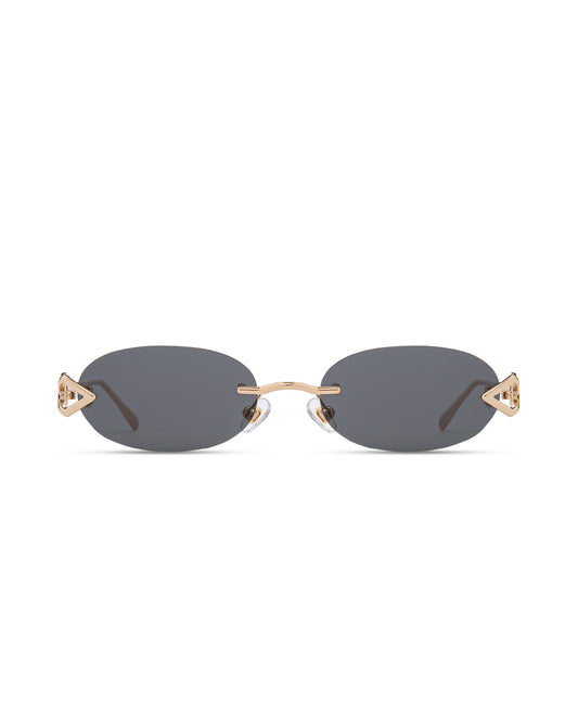 Cleo - Black on Gold Sunglasses