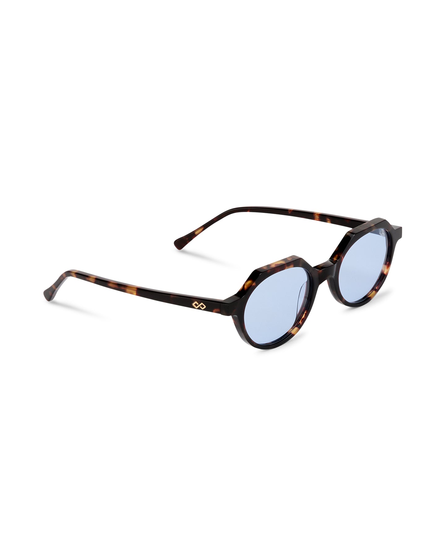 Drew - Blue on Tortoise Sunglasses
