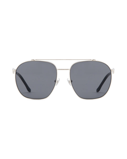 Ella - Black on Silver Sunglasses
