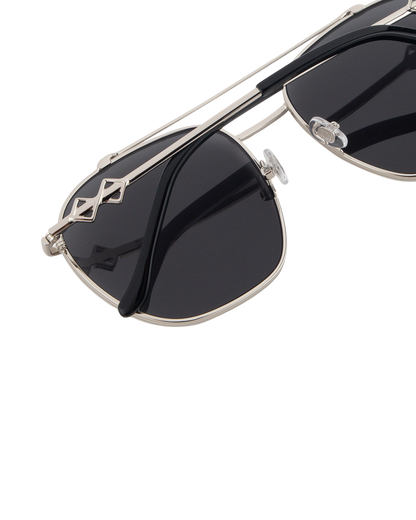 Discover Ella Black on Silver Sunglasses for Women – Stylish UV Protection, Available in USA, UK, Canada & UAE