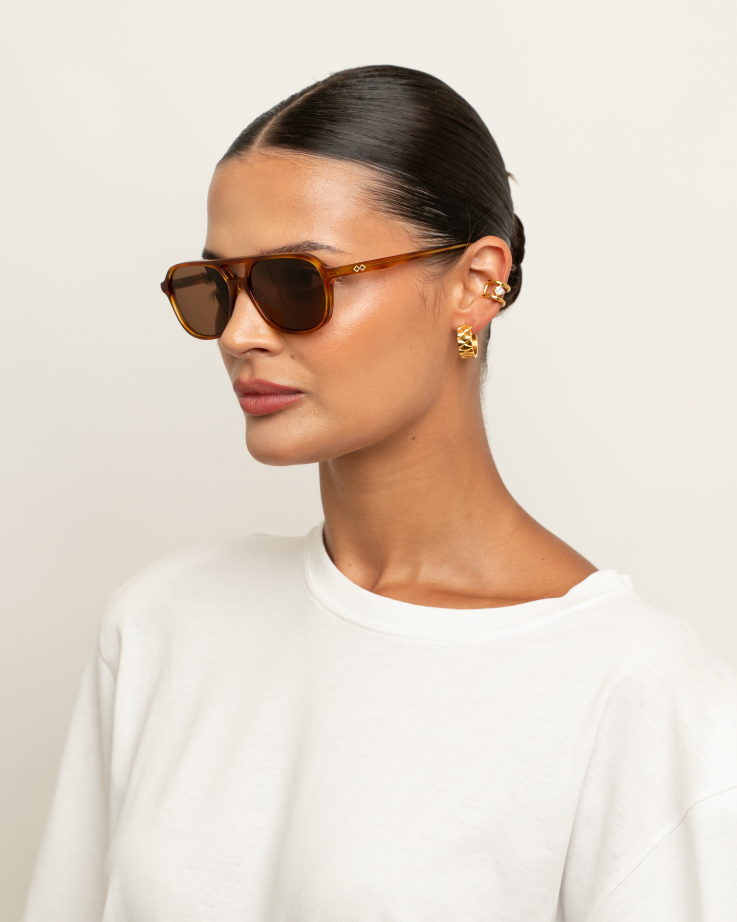 Elle - Honey Tortoise Sunglasses