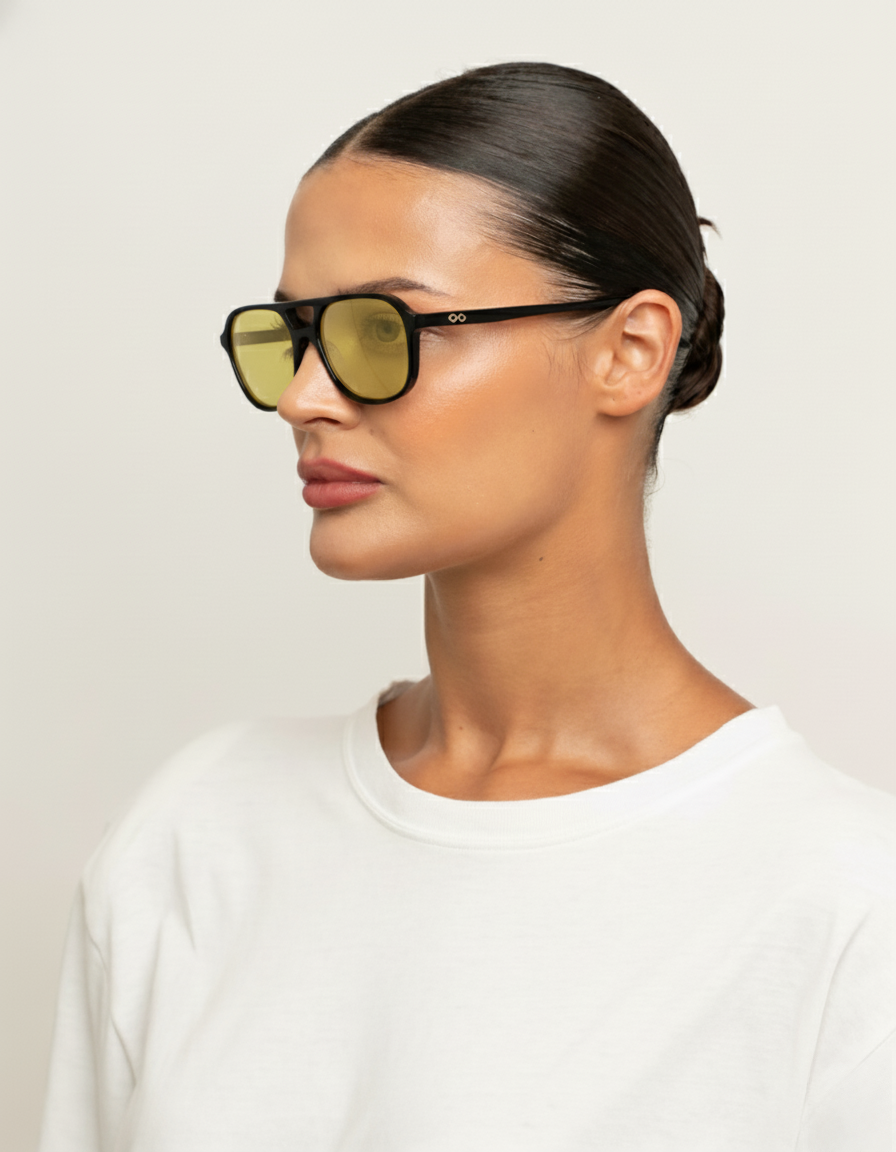 Elle - Yellow Sunglasses