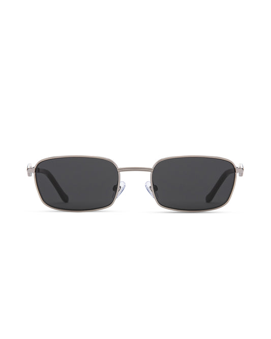 Ellis - Black on Silver - Sunglasses - KAREN WAZEN