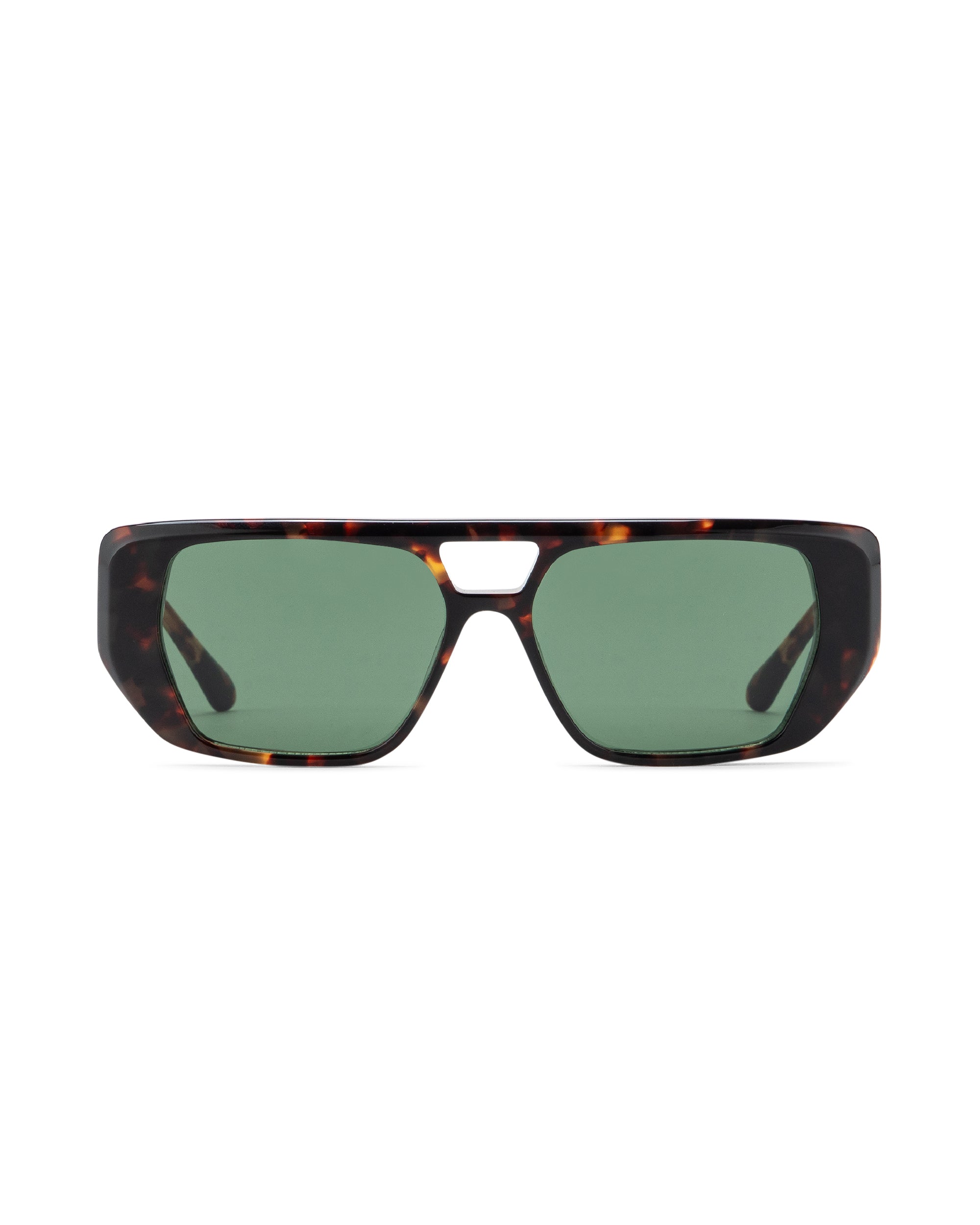 Frankie - Green on Tortoise Sunglasses - KAREN WAZEN