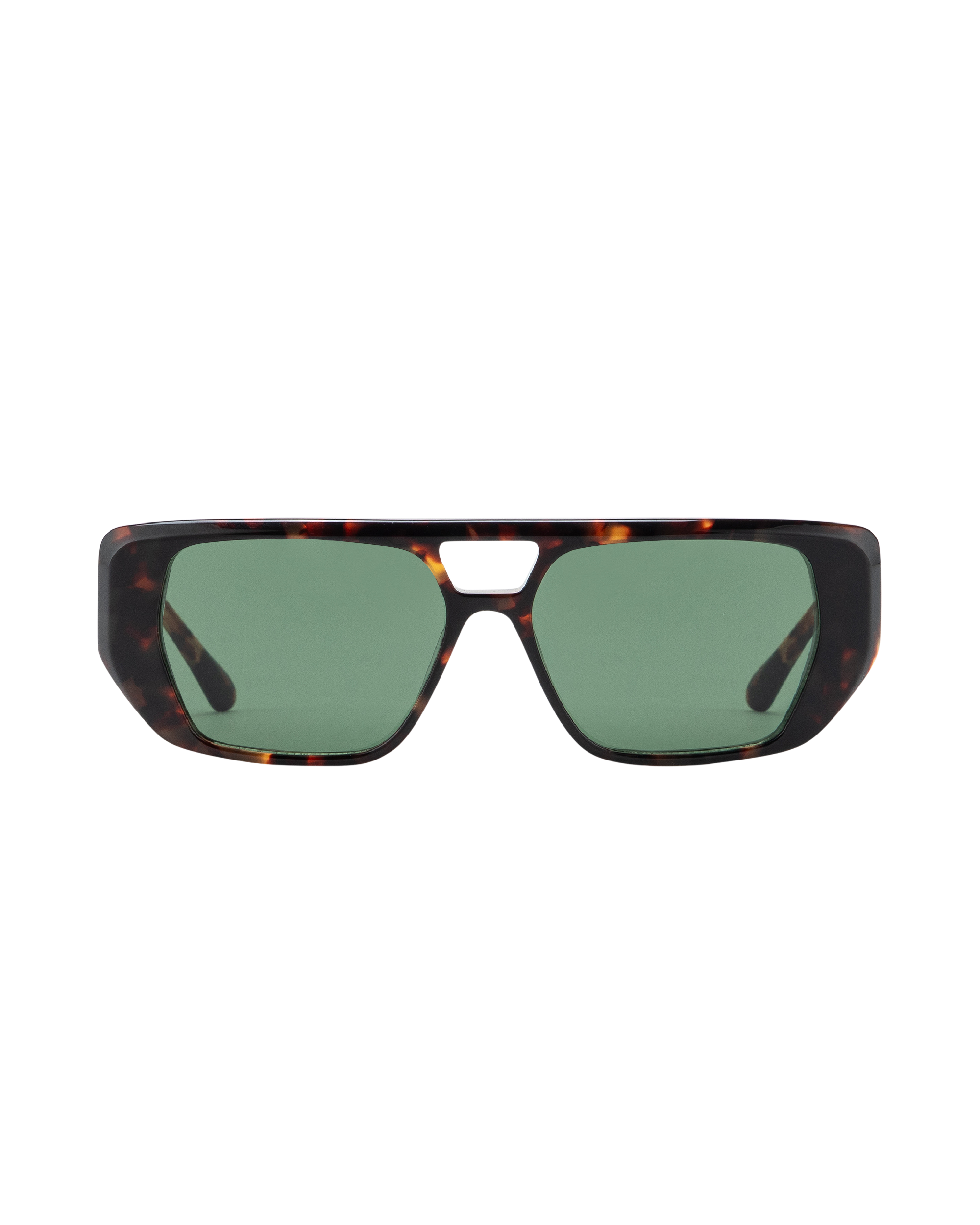 Frankie - Green on Tortoise Sunglasses