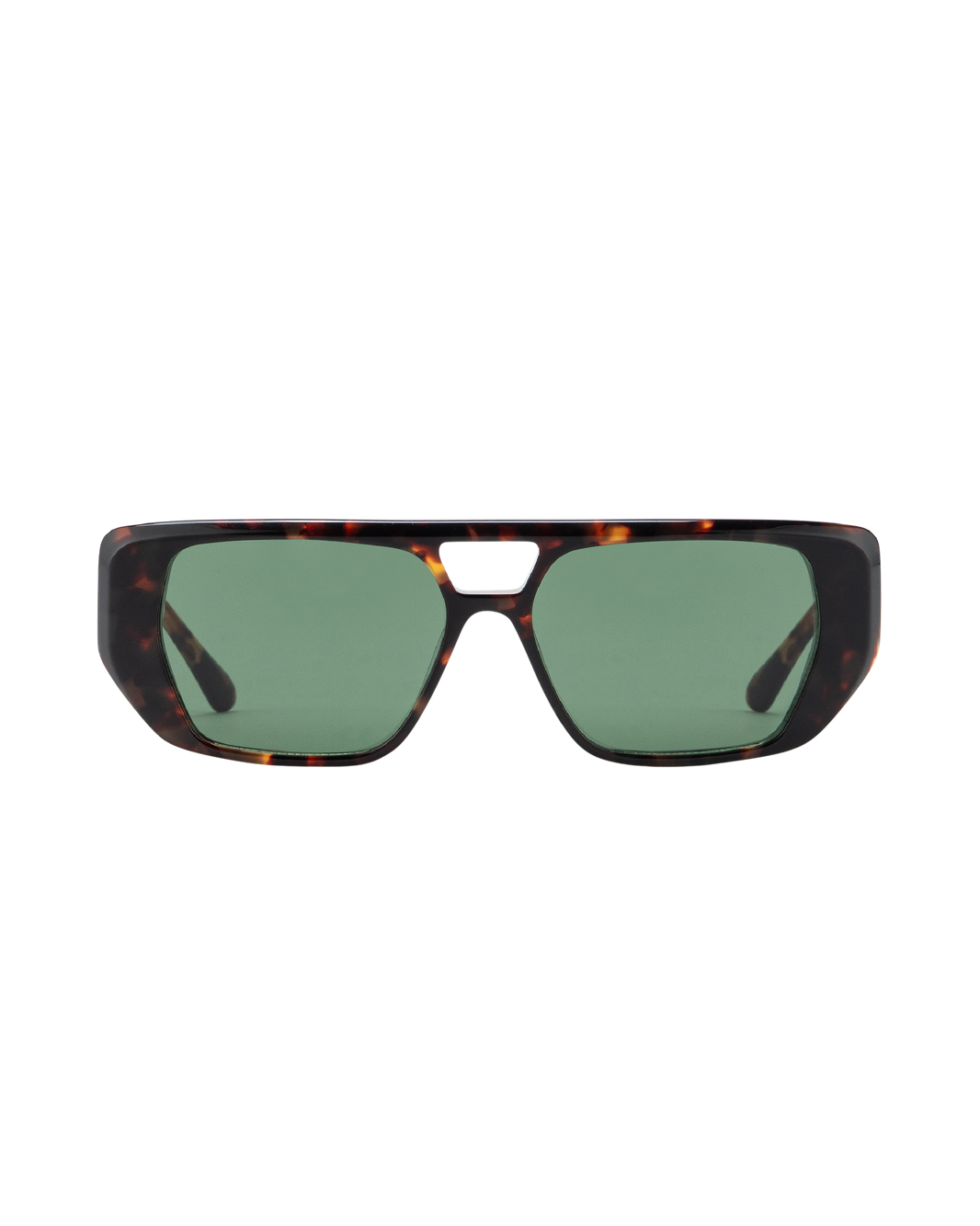 Frankie - Green on Tortoise Sunglasses