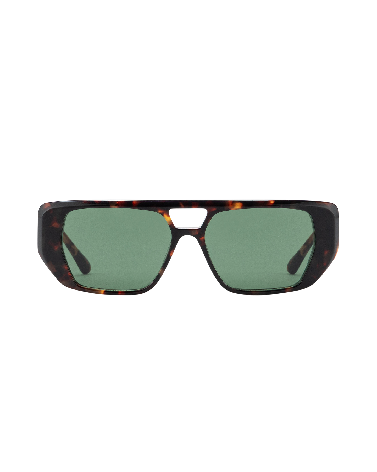 Frankie - Green on Tortoise Sunglasses