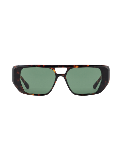 Frankie - Green on Tortoise Sunglasses