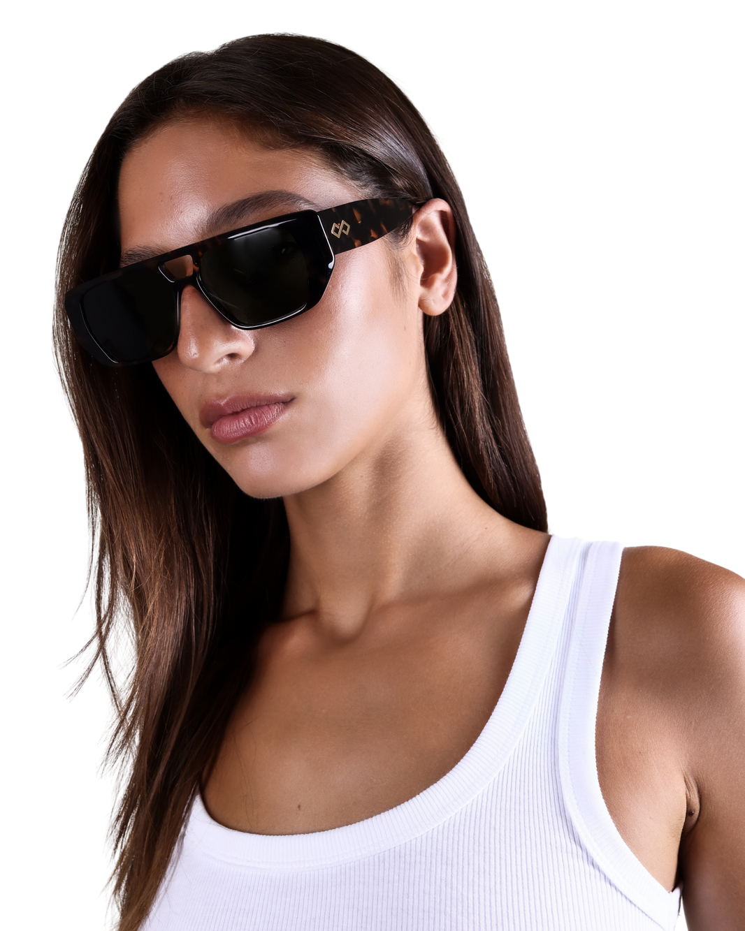 Frankie - Green on Tortoise Sunglasses