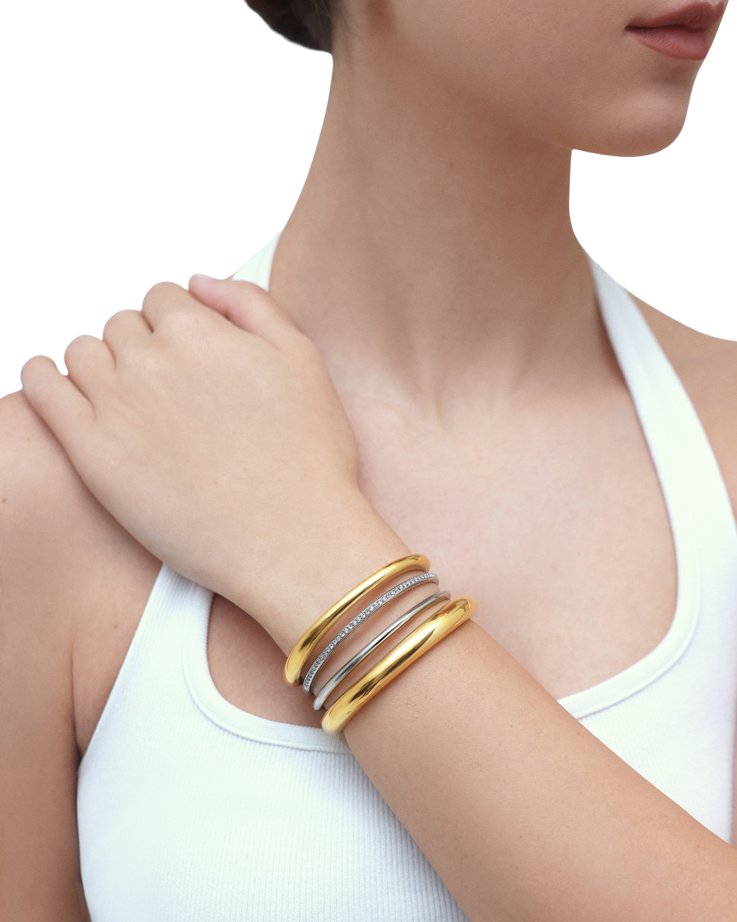 Halo Bangle - Gold
