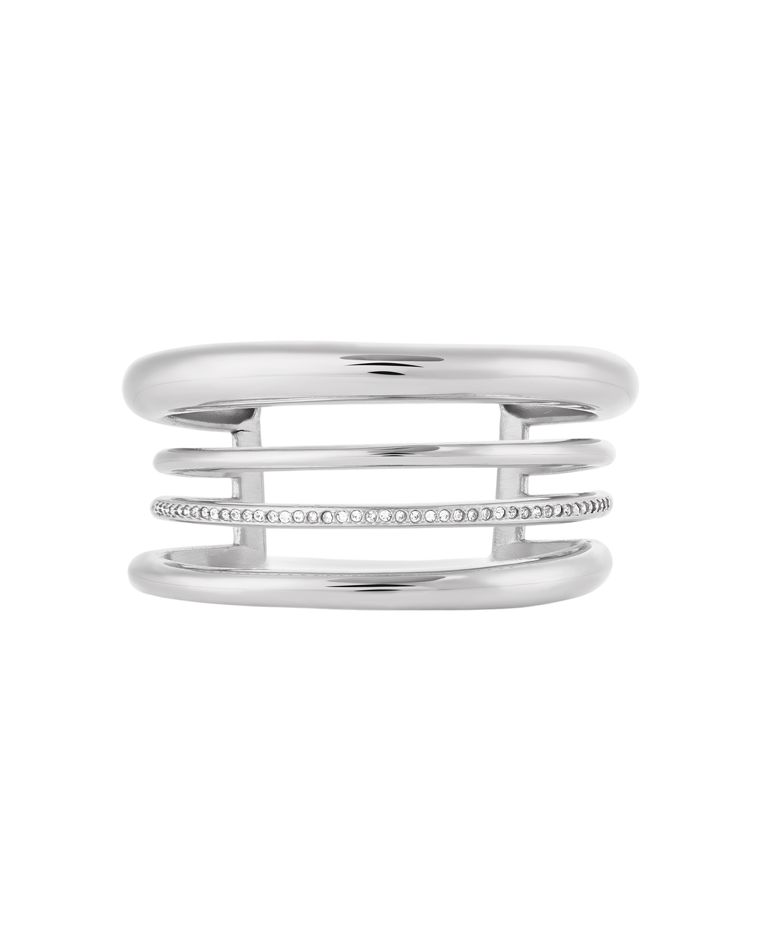 Halo Bangle - Silver