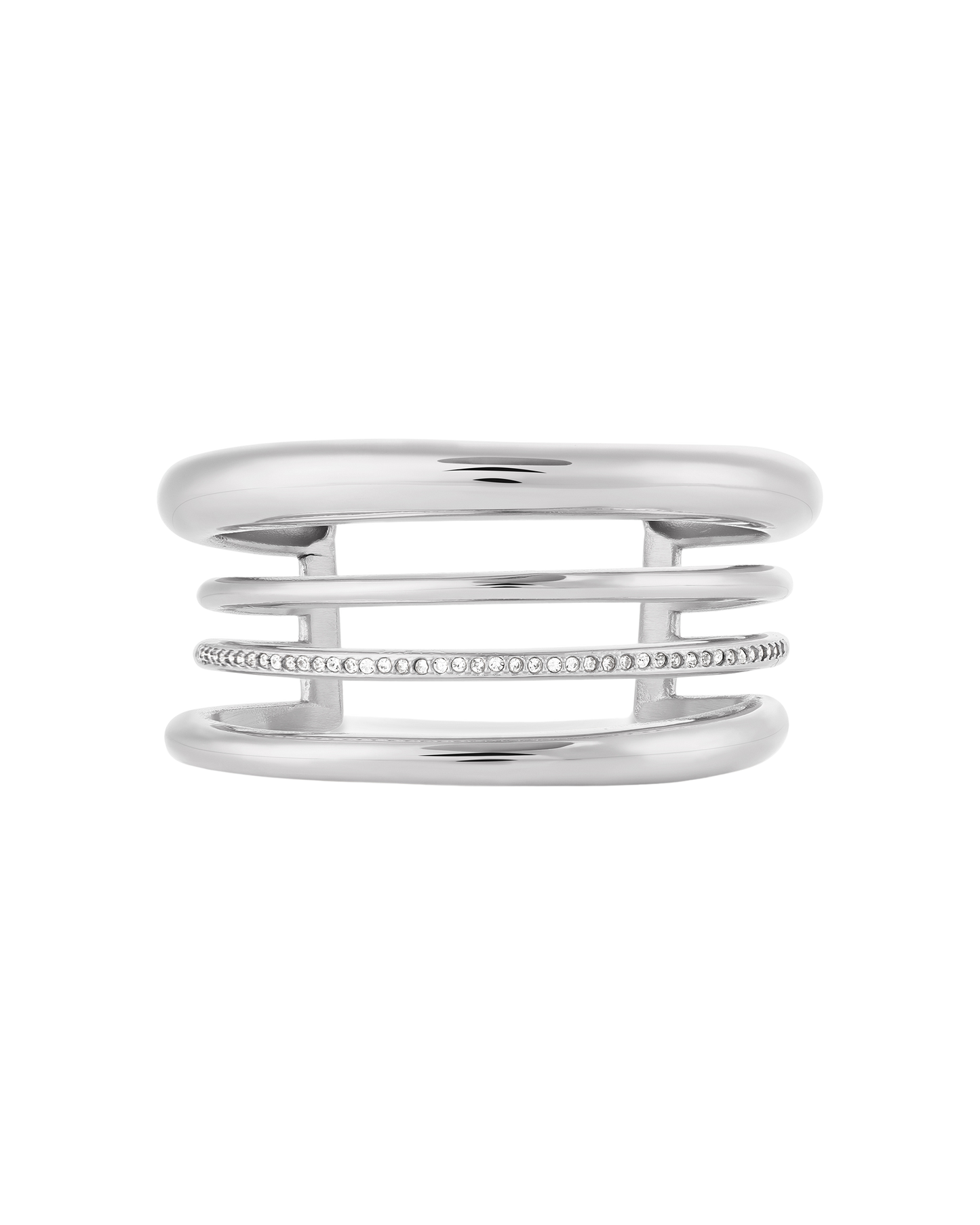 Halo Bangle - Silver