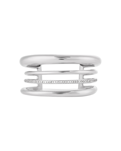 Halo Bangle - Silver