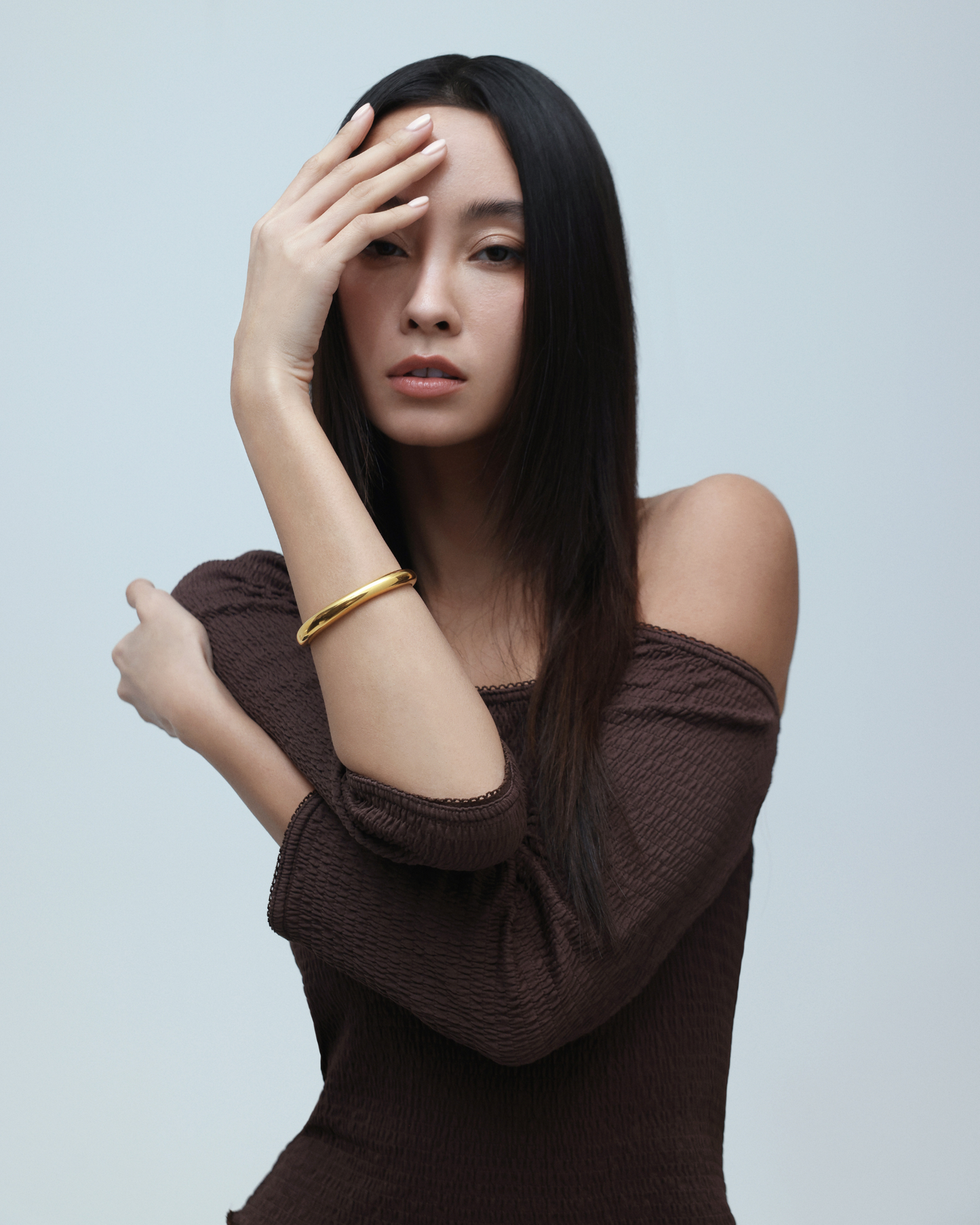 Halo Bangle (Single) - Gold