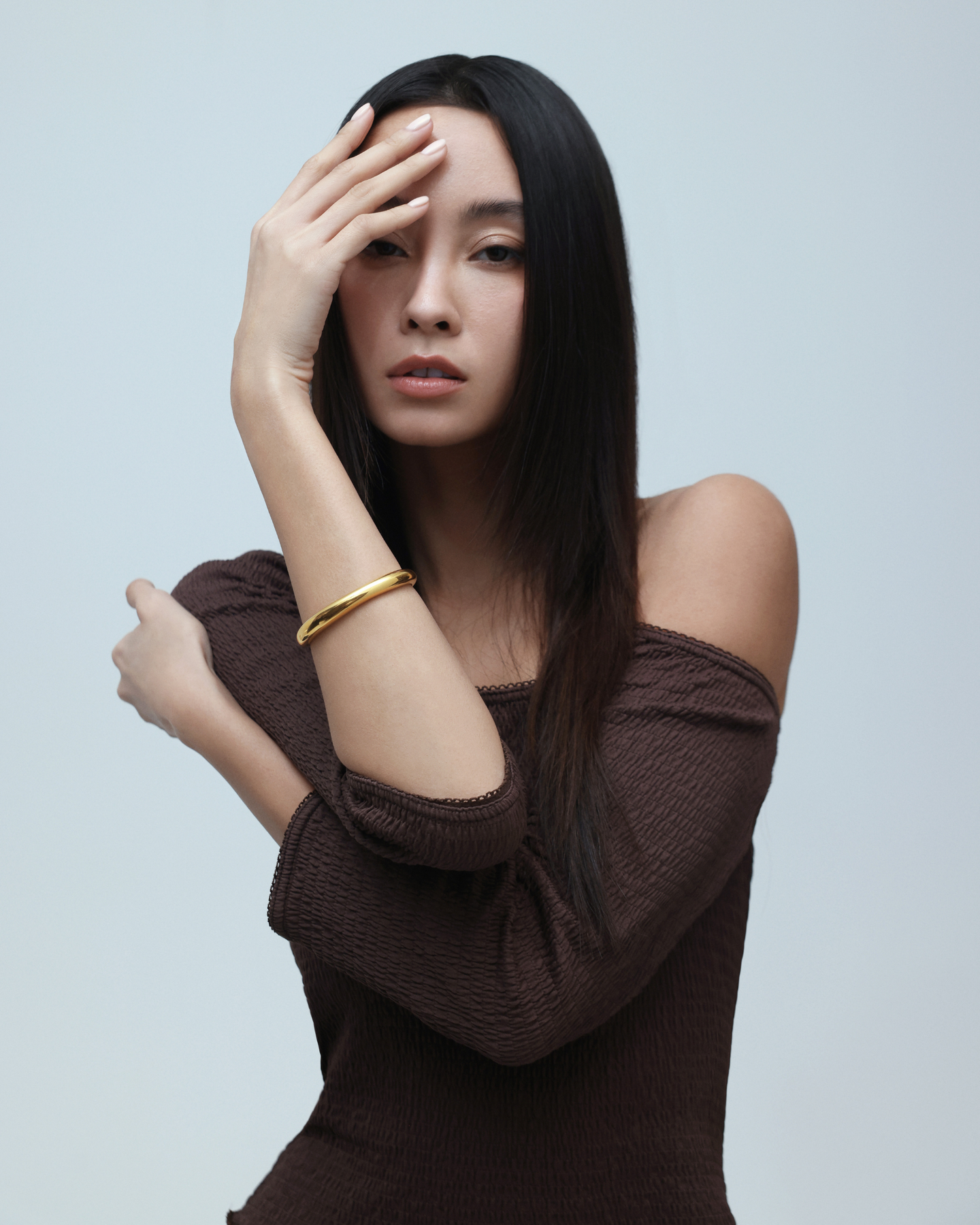 Halo Bangle (Single) - Gold