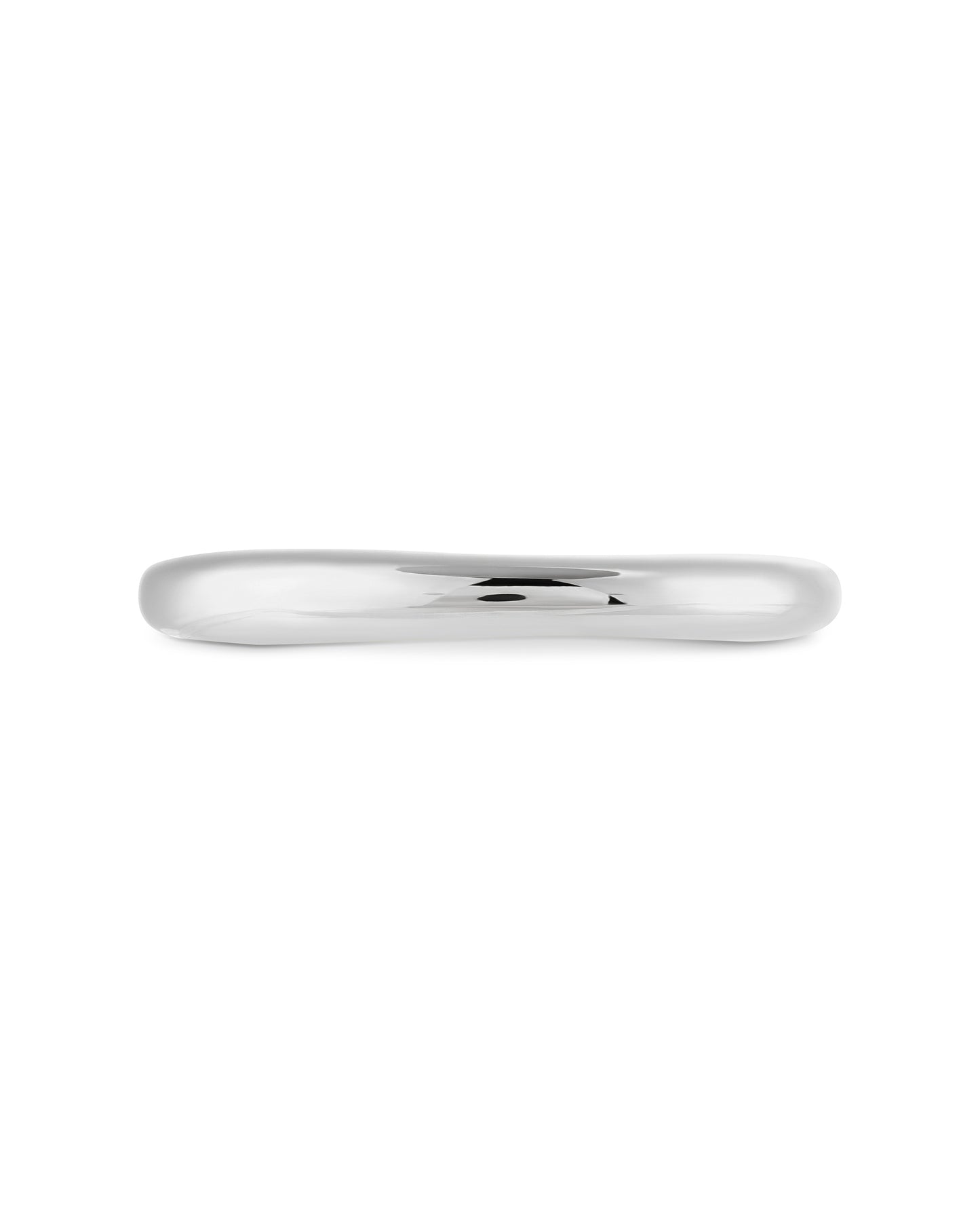 Halo Bangle (Single) - Silver