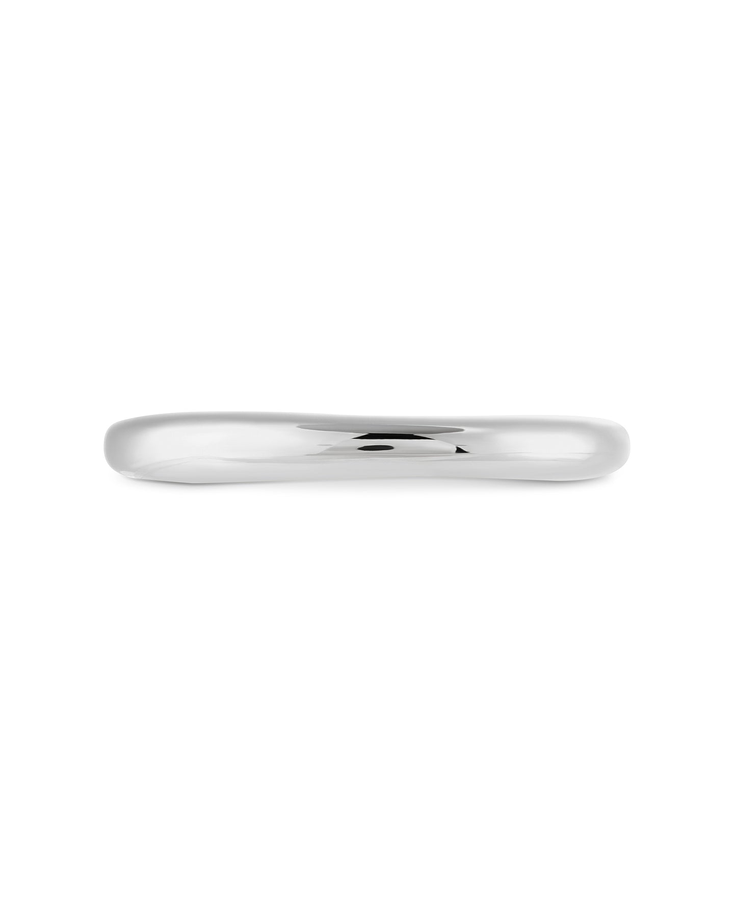 Halo Bangle (Single) - Silver
