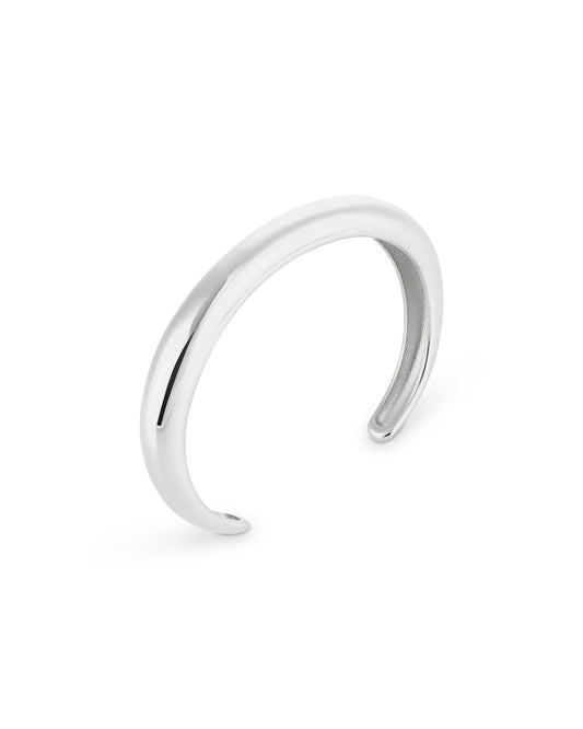 Halo Bangle (Single) - Silver