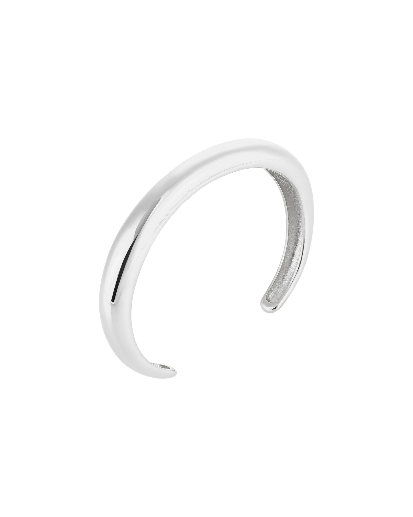 Halo Bangle (Single) - Silver