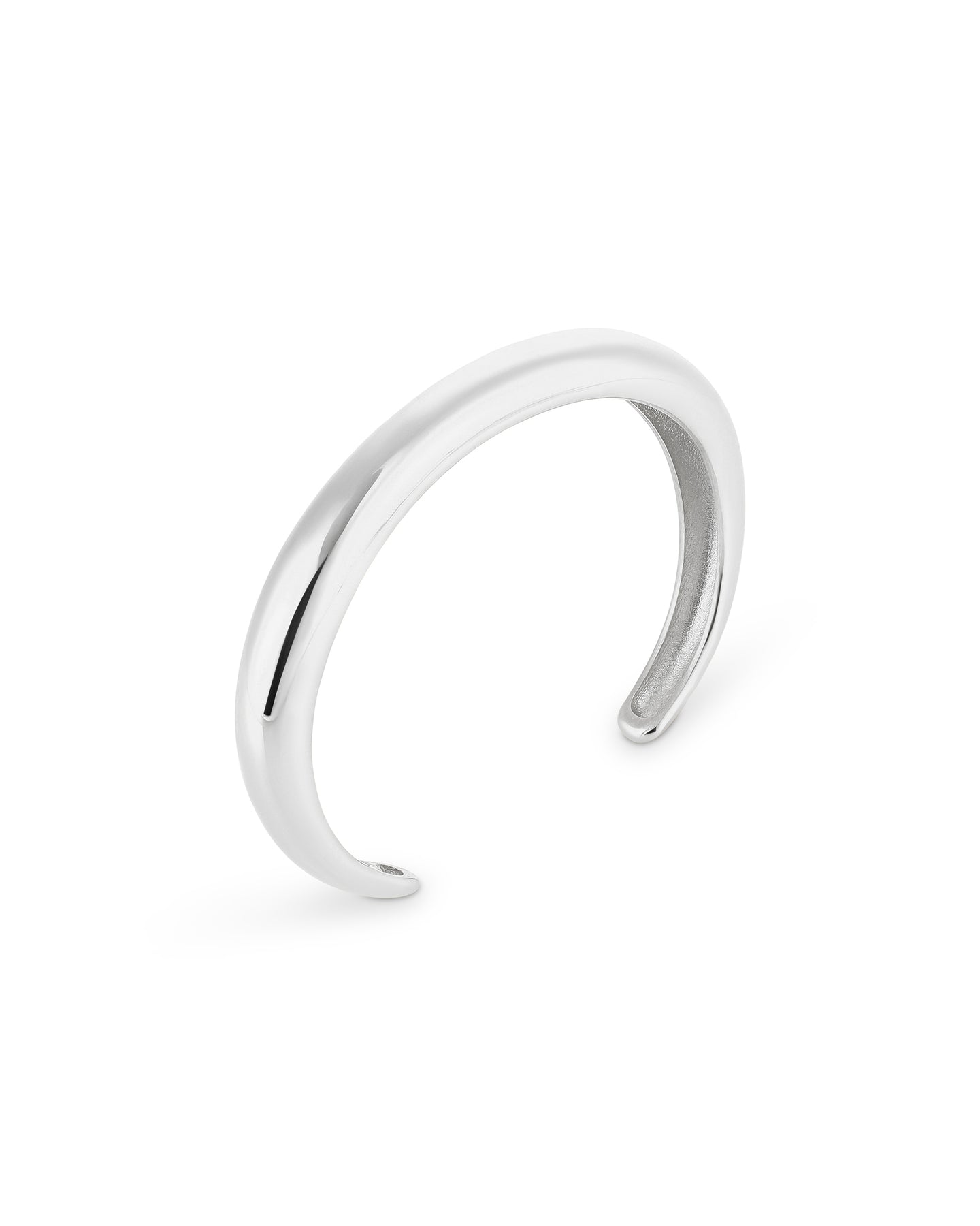 Halo Bangle (Single) - Silver