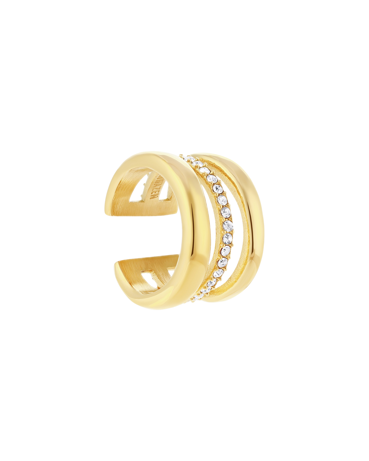 أقراط سينيشر حلقية - فضي - Image 3