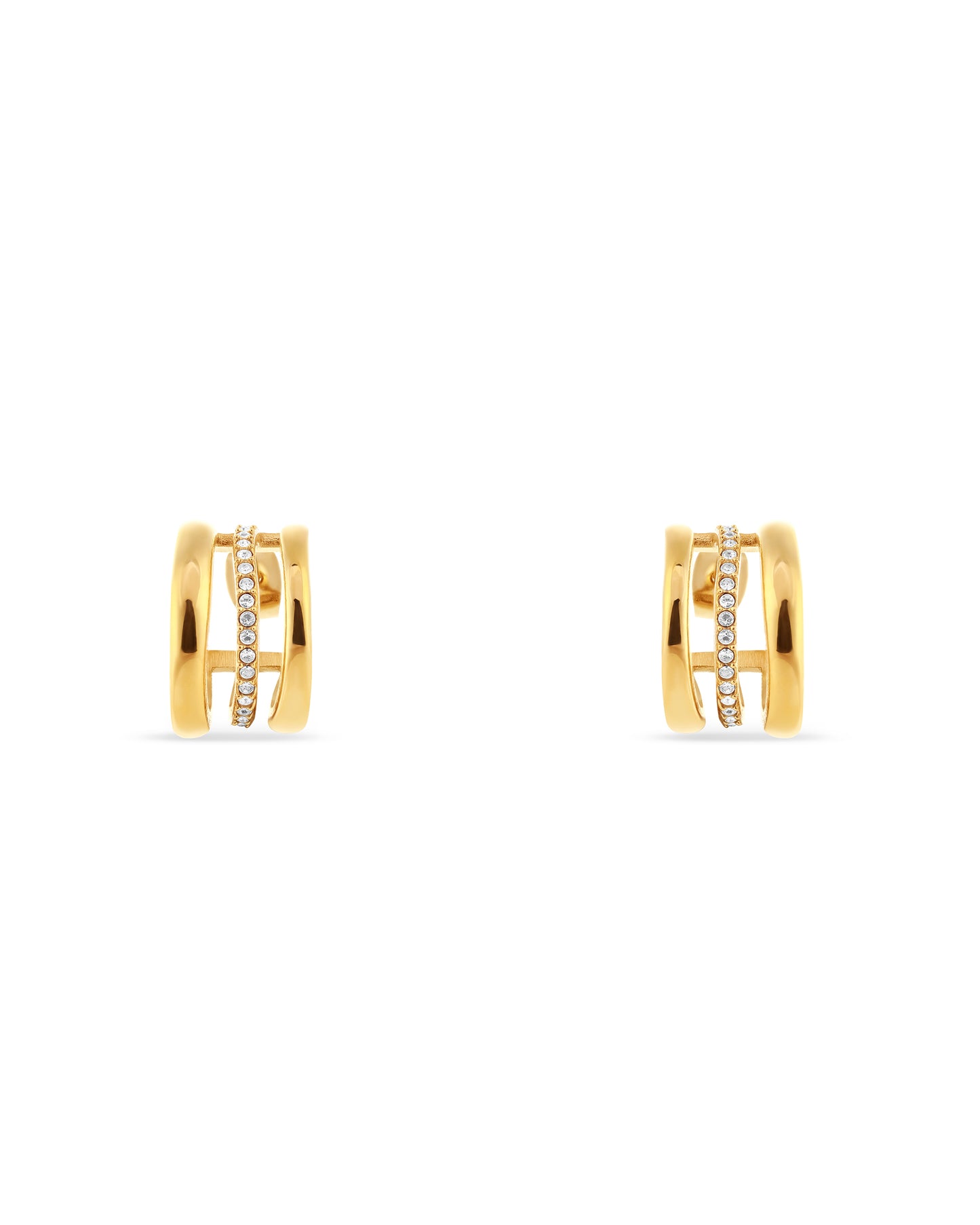 Halo Earrings - Gold