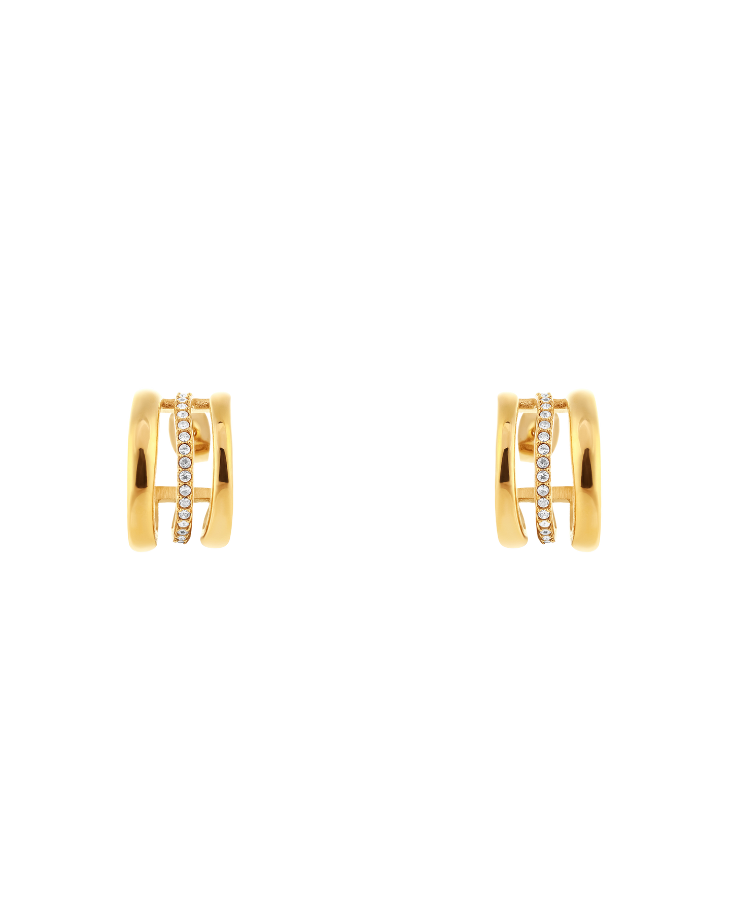 Halo Earrings - Gold