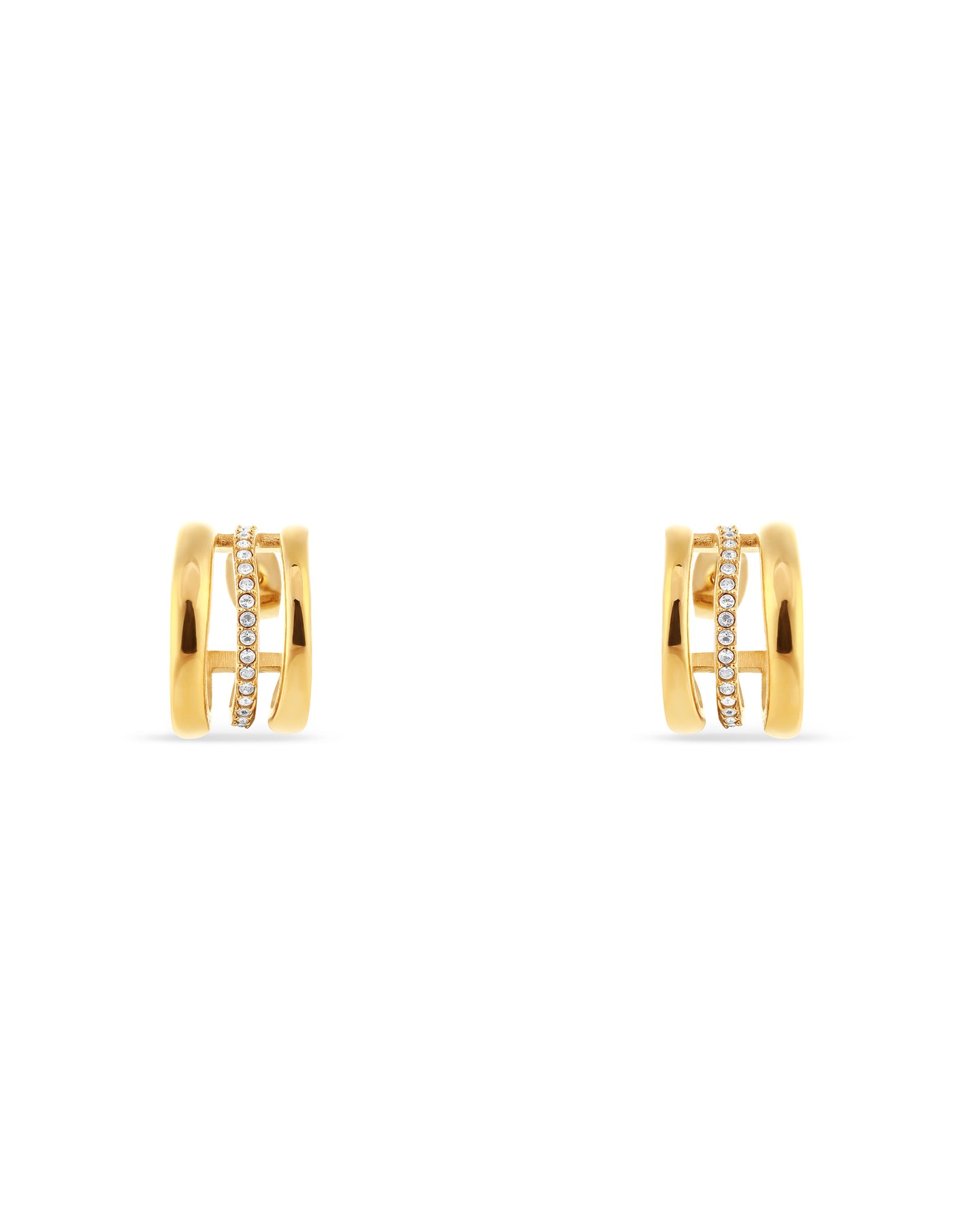 Halo Earrings - Gold