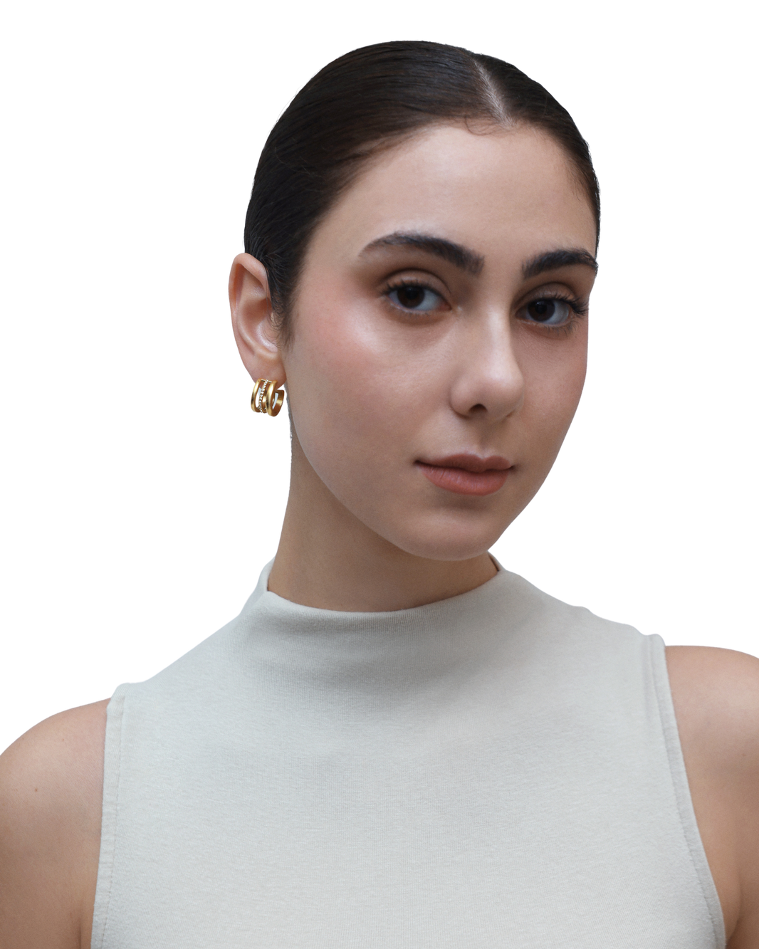 Halo Earrings - Gold