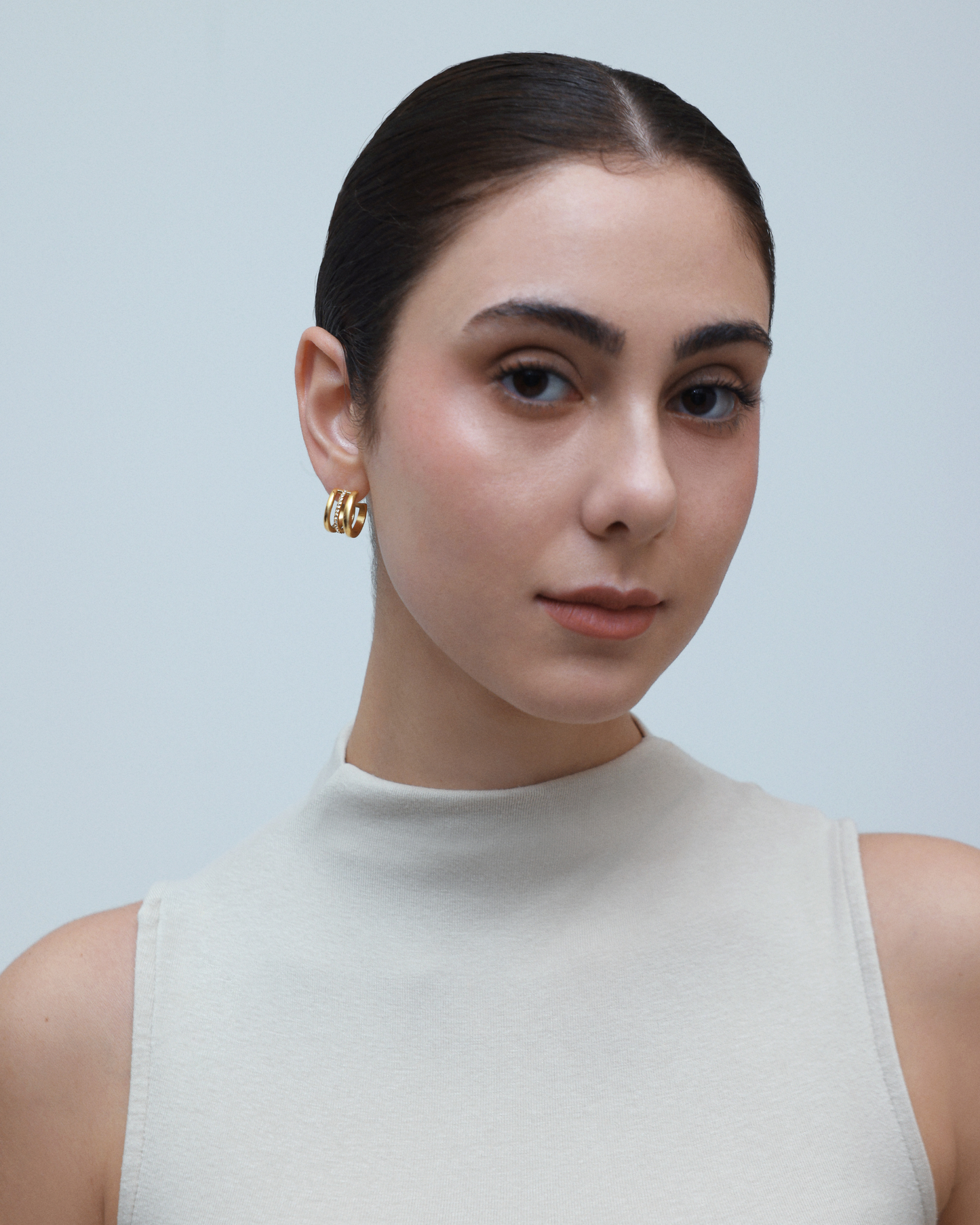 Halo Earrings - Gold