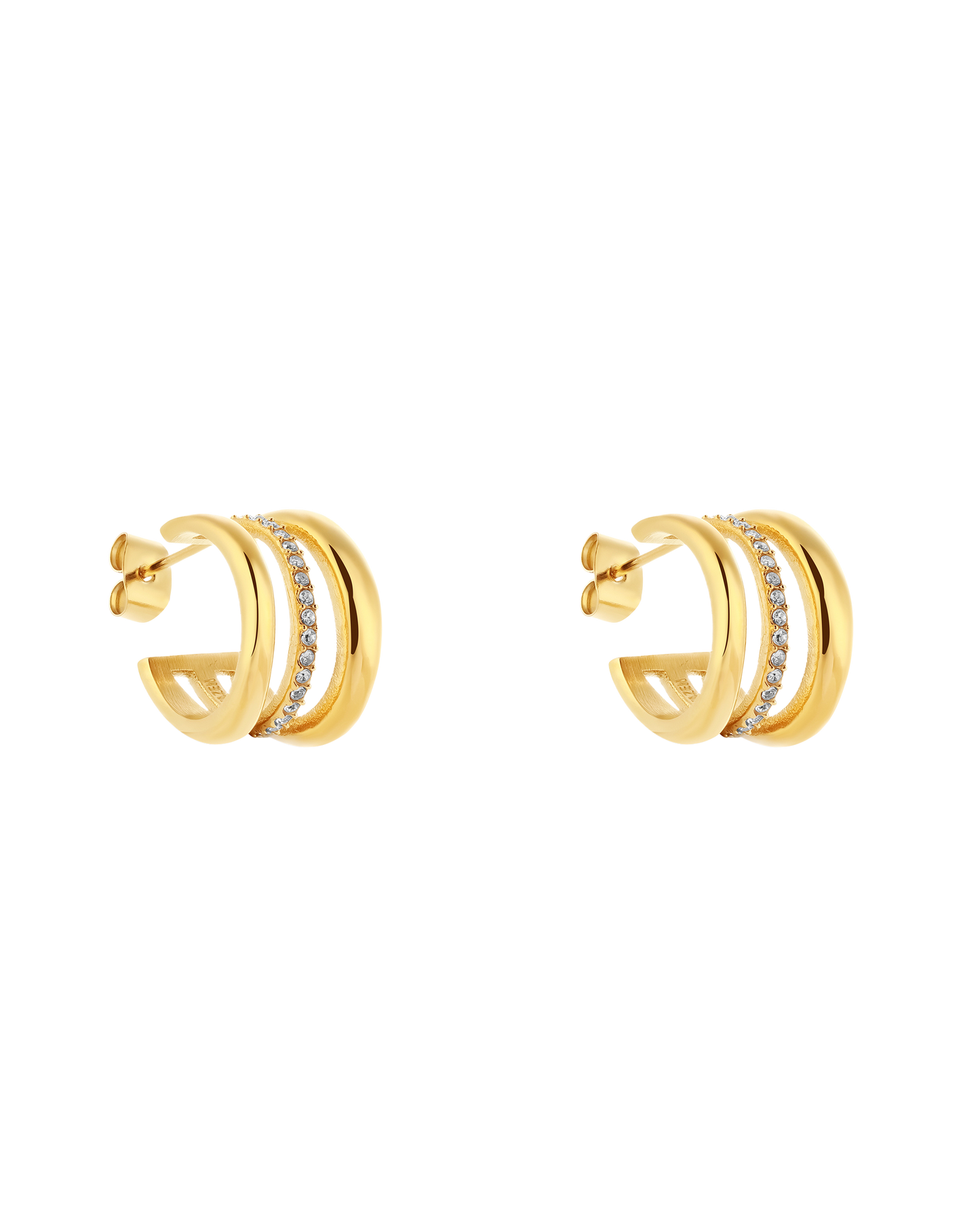Halo Earrings - Gold
