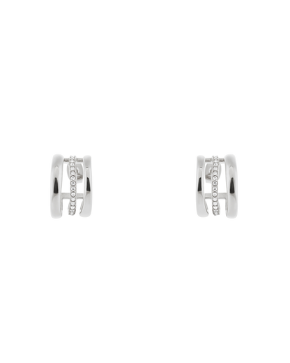 Halo Earrings - Silver