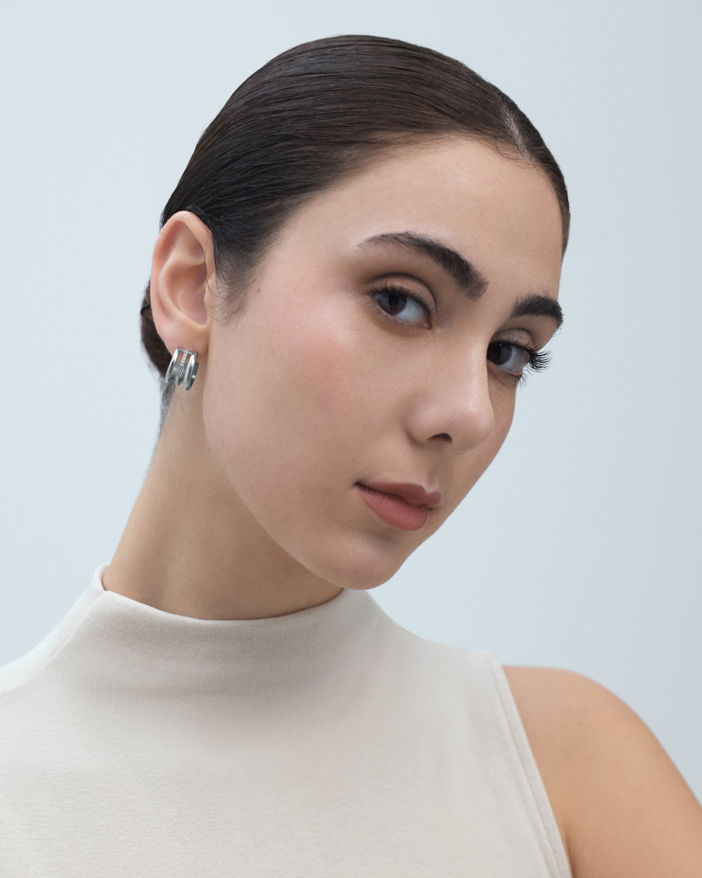 Halo Earrings - Silver