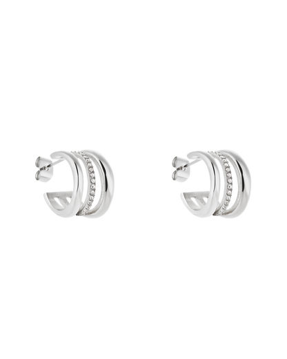 Halo Earrings - Silver