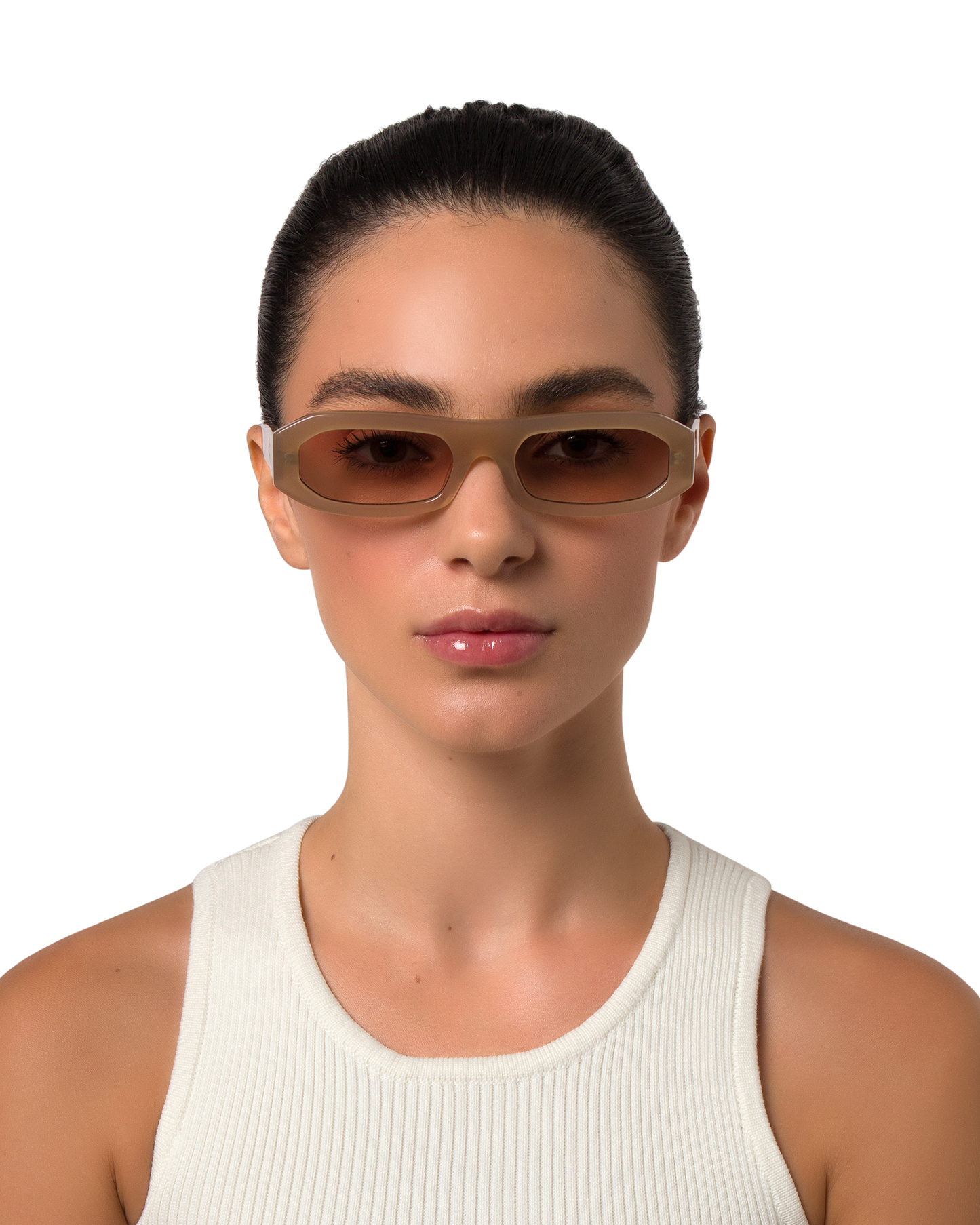 Hazel - Cream Sunglasses
