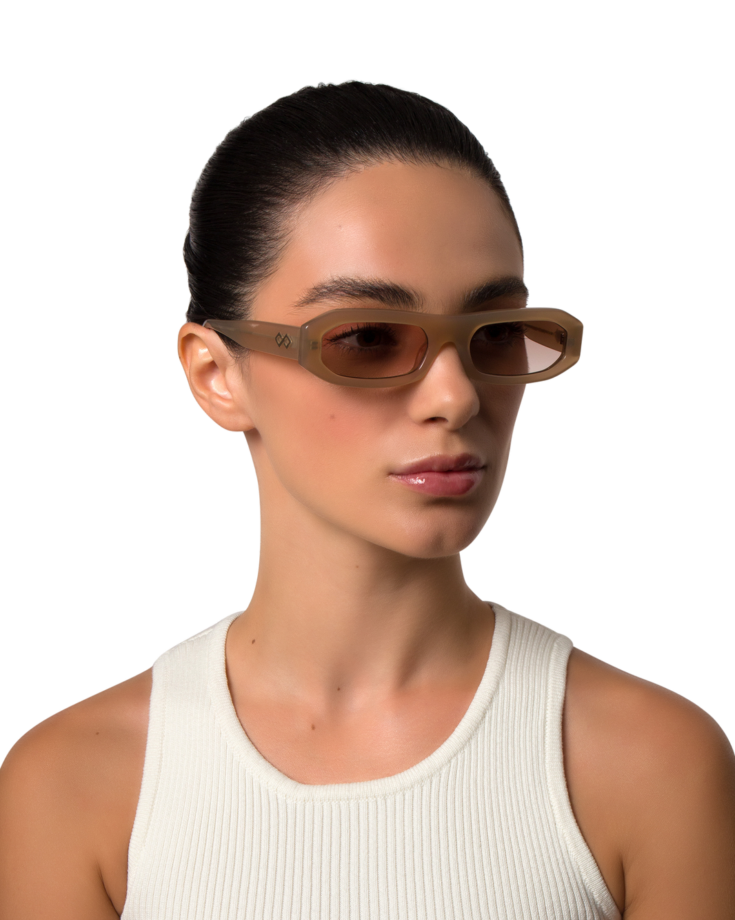 Hazel - Cream Sunglasses