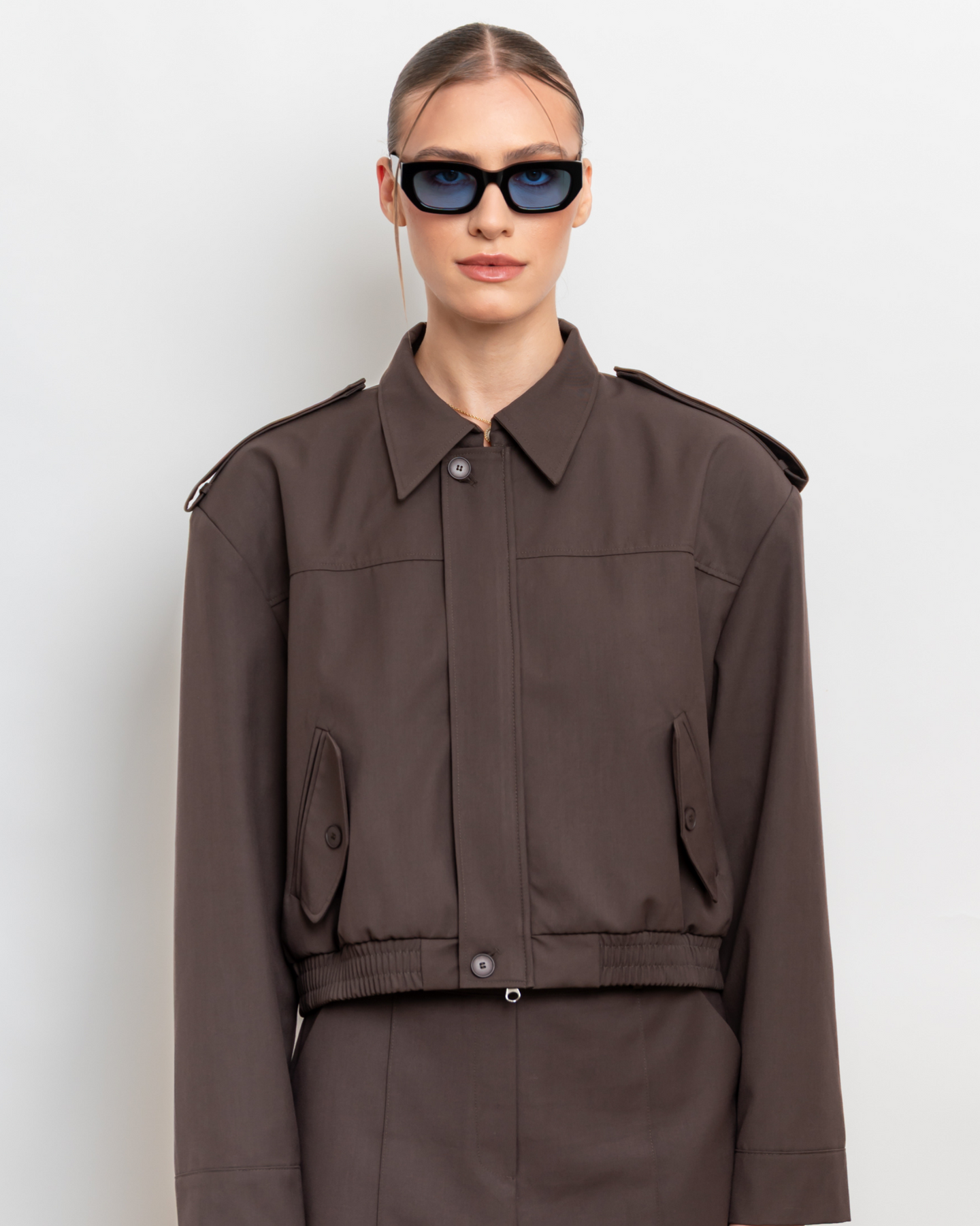 Ivy - Blue on Black Sunglasses