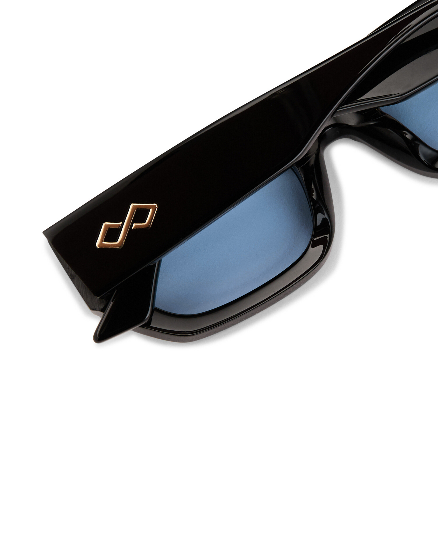 Ivy - Blue on Black Sunglasses