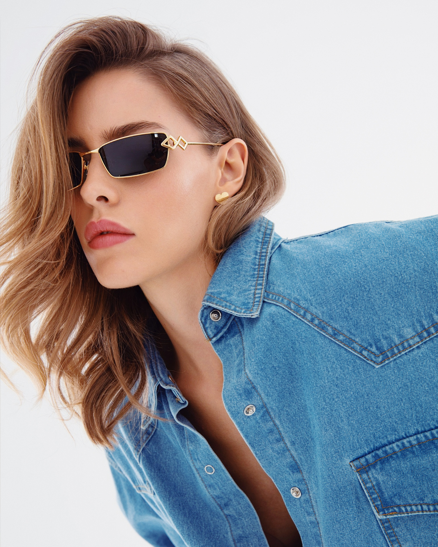 Kris - Gold Sunglasses