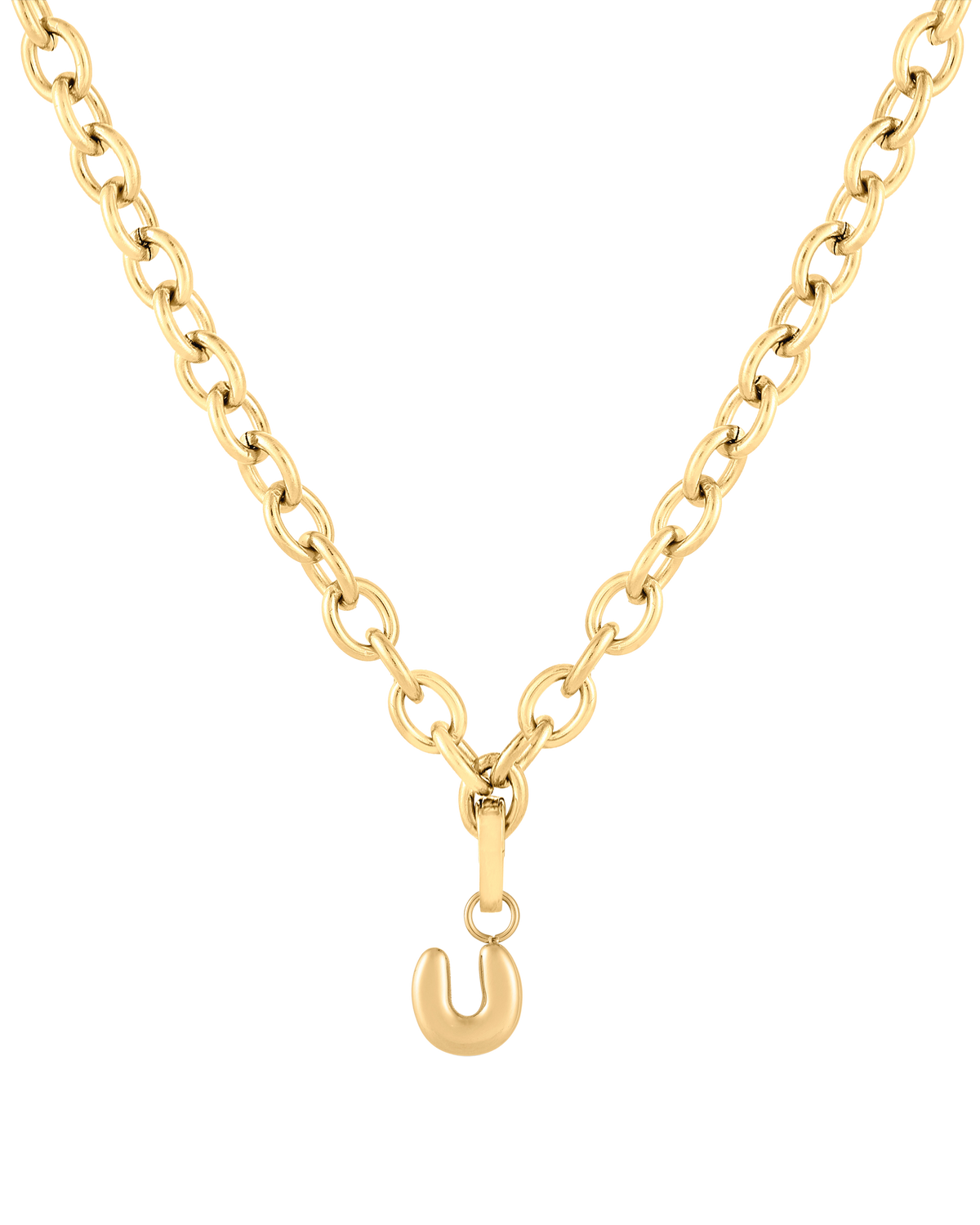 Letter U - Gold Charm - Image 5