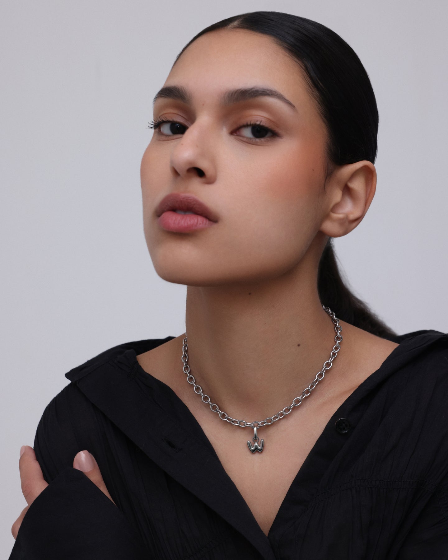 Love Letter Charm A - Silver