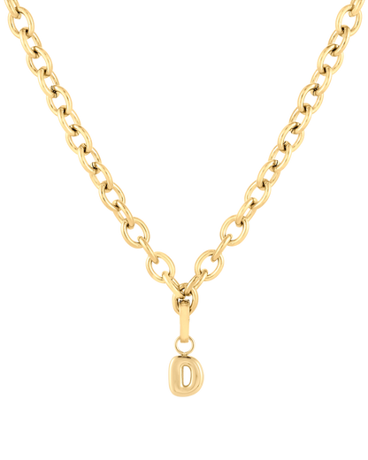 Love Letter Charm D - Gold