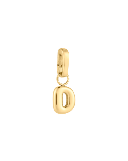 Love Letter Charm D - Gold