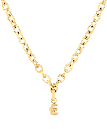 Love Letter Charm E - Gold