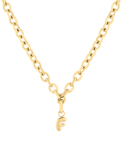 Love Letter Charm F - Gold