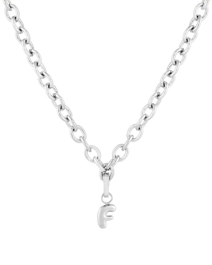 Love Letter Charm F - Silver